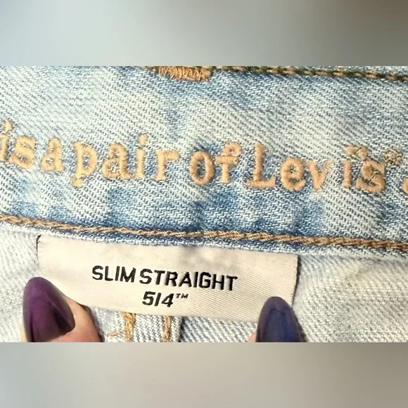 Men’s Levi’s Vintage 514’s White Tab-Green Writing Straight Leg 34”x 34” - Picture 4 of 5